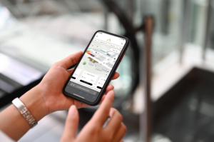 Using an indoor mapping software on a mobile device