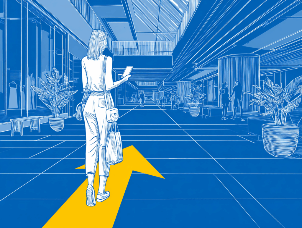 AR Navigation Vector Graphic